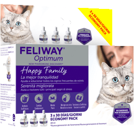 Feliway Optimum Ricarica Diffusore Anti-stress Gatti 3x48ml