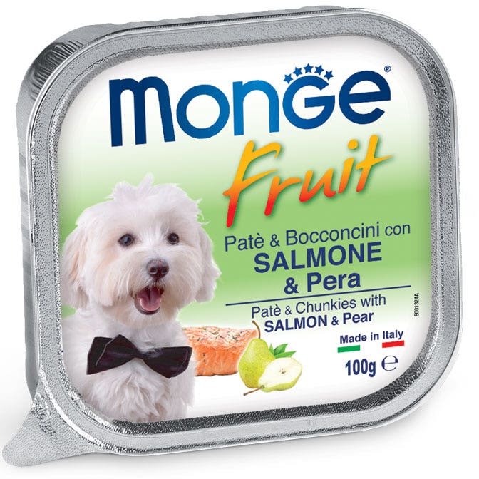 Monge Fruit Salmone E Pera Cibo Umido Per Cani Adulti 100g