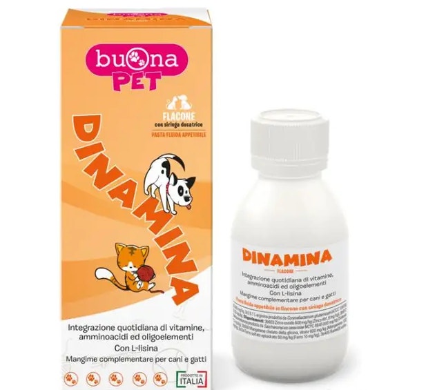 Buona Pet Dinamina Mangime Complementare Per Cani E Gatti 60g