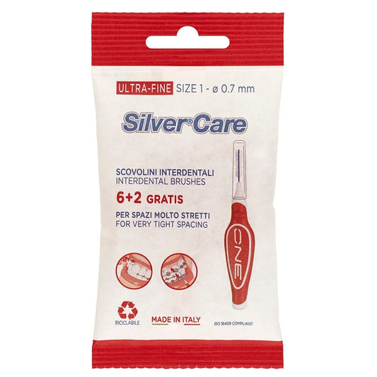 Silvercare Scovolino Interdentale Ultra-Fine Size 1 8 Pezzi