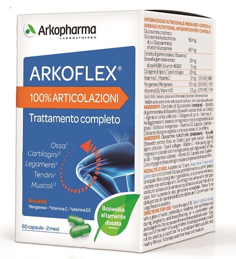 Arkopharma Arkoflex 100% Articolazioni 60 Capsule