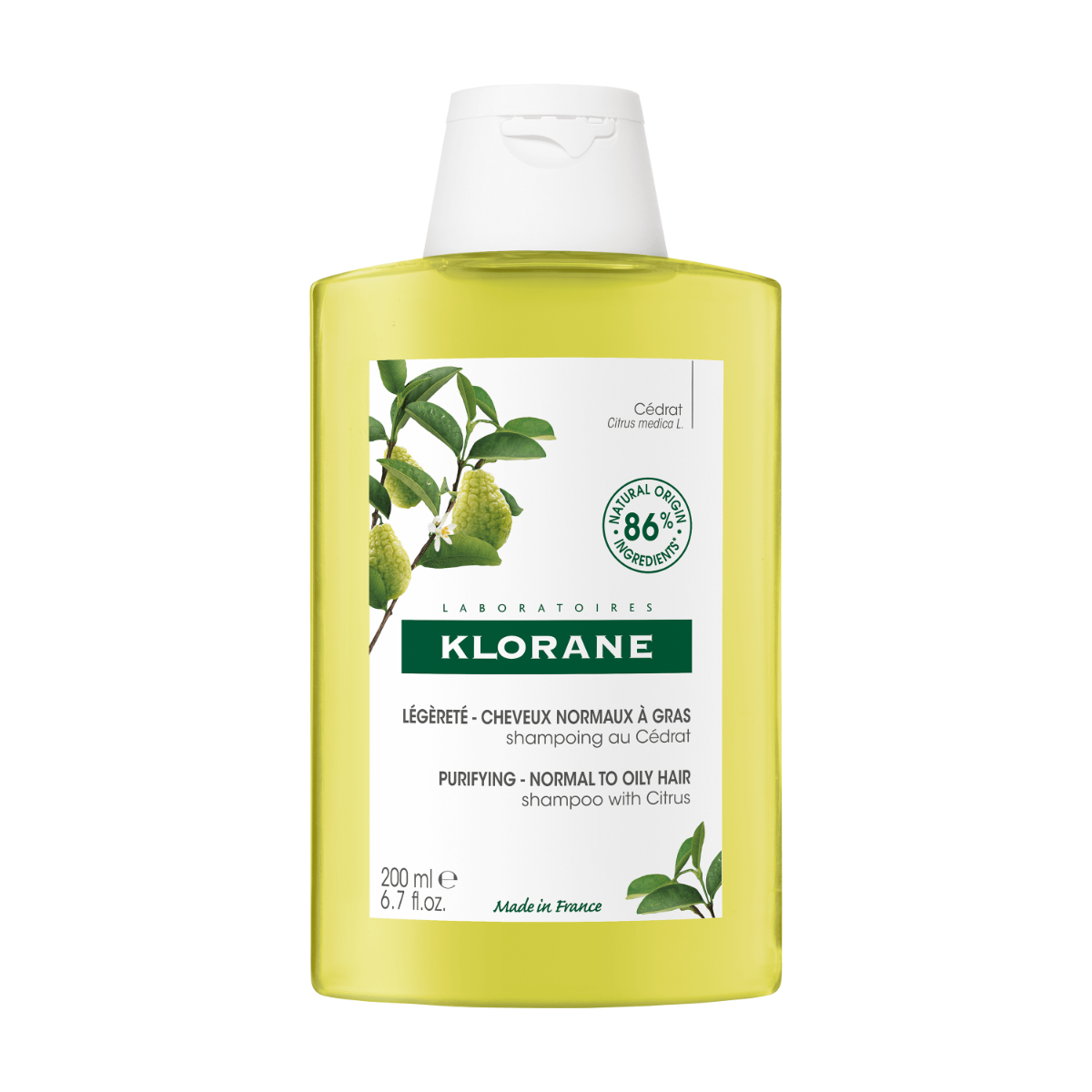 Klorane Shampoo Alla Polpa Di Cedro Leggero 200ml