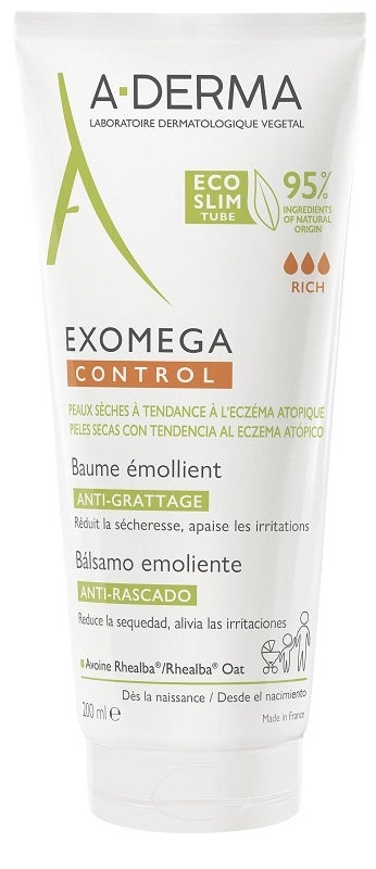 A-Derma Exomega Control Balsamo Emolliente Antiprurito 200ml