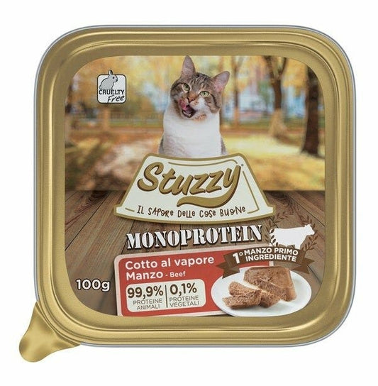 Stuzzy Monoprotein Manzo Cibo Umido Gatti Adulti Vaschetta 100g