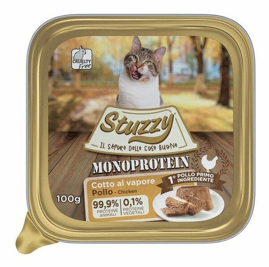 Stuzzy Monoprotein Pollo Cibo Umido Gatti Adulti Vaschetta 100g