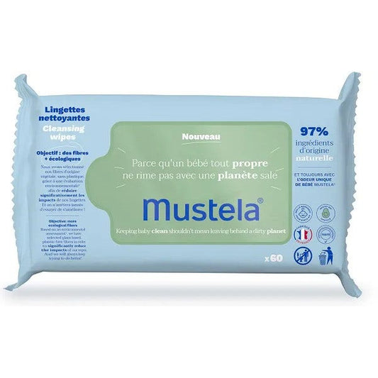 Mustela Salviette Detergenti 60 Pezzi