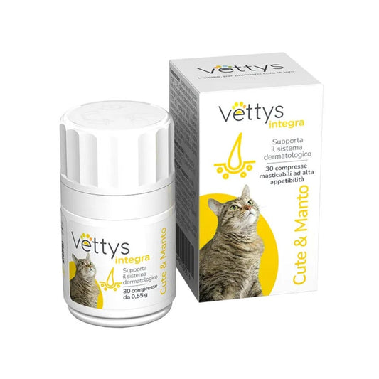 Vettys Integra Cute&Manto Per Gatti 30 Compresse