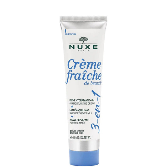 Nuxe Crème Fraîche De Beaute 3In1 Crema Idratante 48H/Latte Struccante/Maschera Rimpolpante 100ml