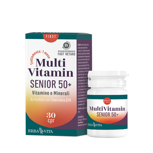 Erba Vita MultiVitamin Senior 50+ Vitamine E Minerali 30 Compresse