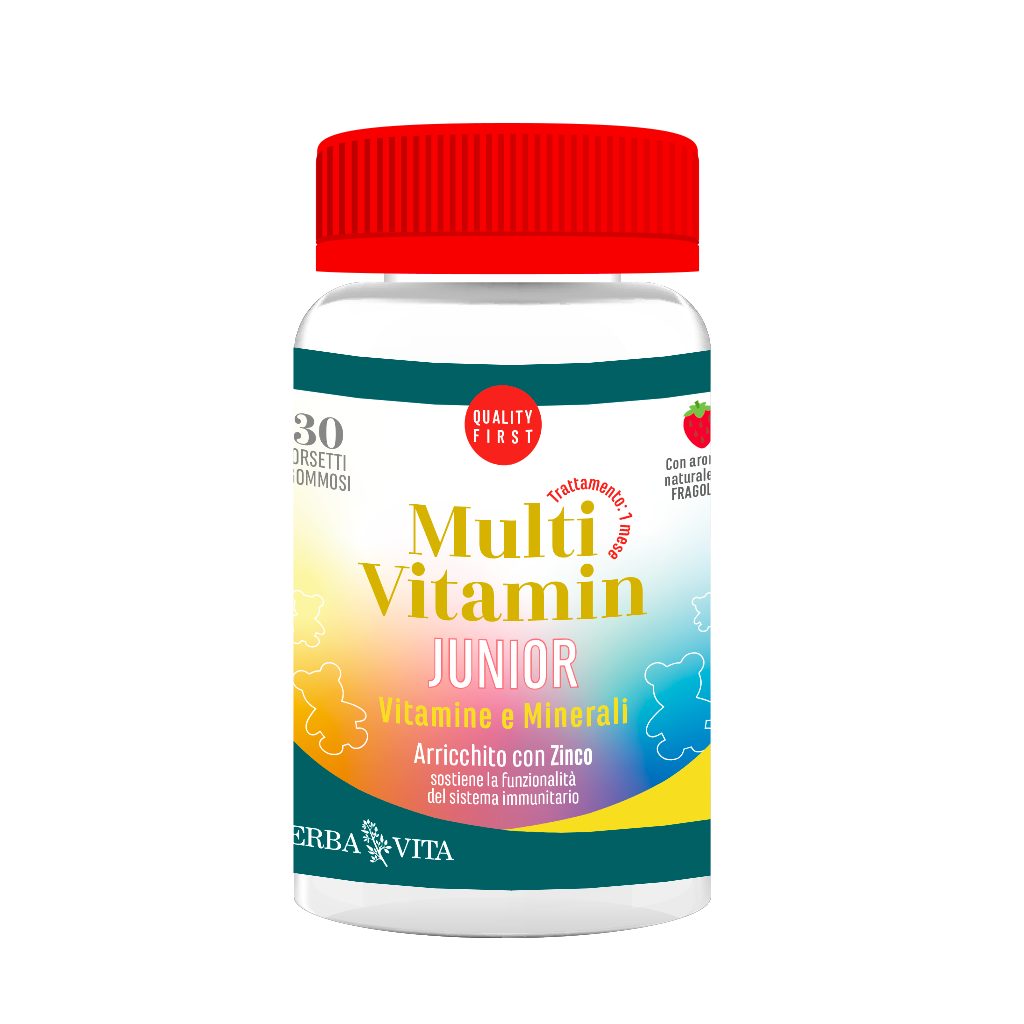 Erba Vita Multivitamin Junior Vitamine E Minerali 30 Orsetti Gommosi