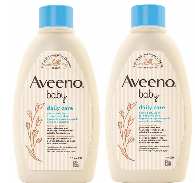 Aveeno Baby Daily Care Bagnetto Corpo E Capelli 2x250ml