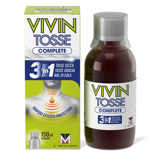 Vivin Tosse Complete Tosse Grassa Secca e Mal di Gola Sciroppo 150ml