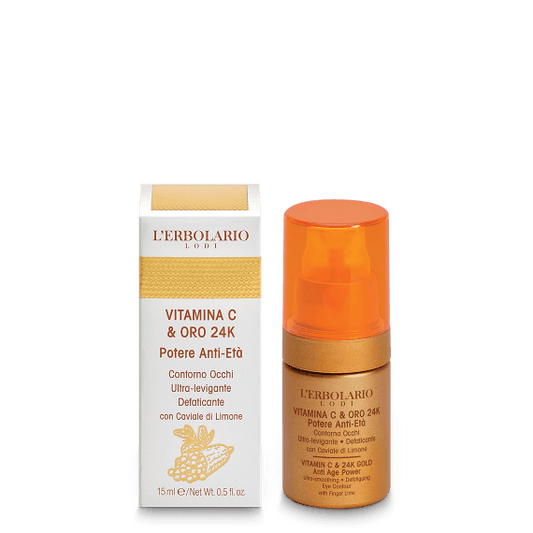 L'Erbolario Contorno Occhi Vitamina C & Oro 24K 15ml