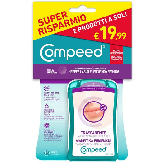 Compeed Trattamento Herpes Labiale Bipack 2x15 Pezzi