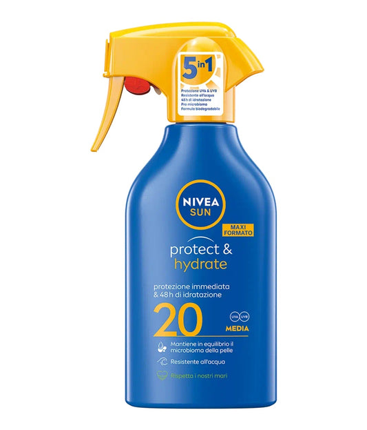 Nivea Sun Protect & Hydrate Spray Solare SPF 20 Maxi Formato 270ml