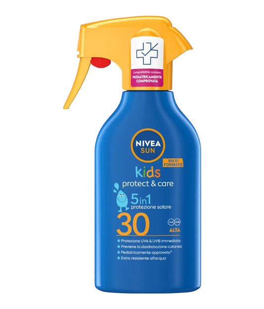 Nivea Sun Kids Protect & Care Spray Solare SPF 30 Maxi Formato 270ml