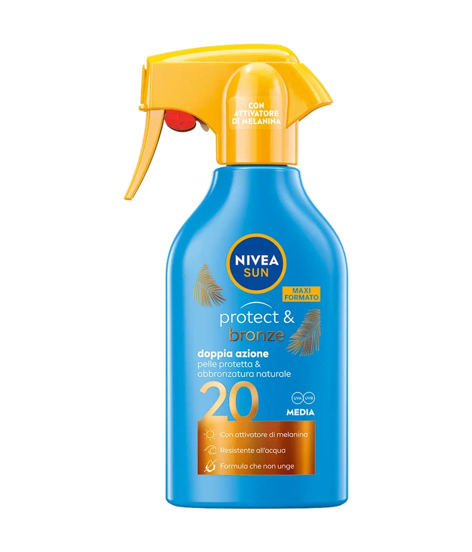 Nivea Sun Protect & Bronze SPF 20 Maxi Spray Solare 270ml