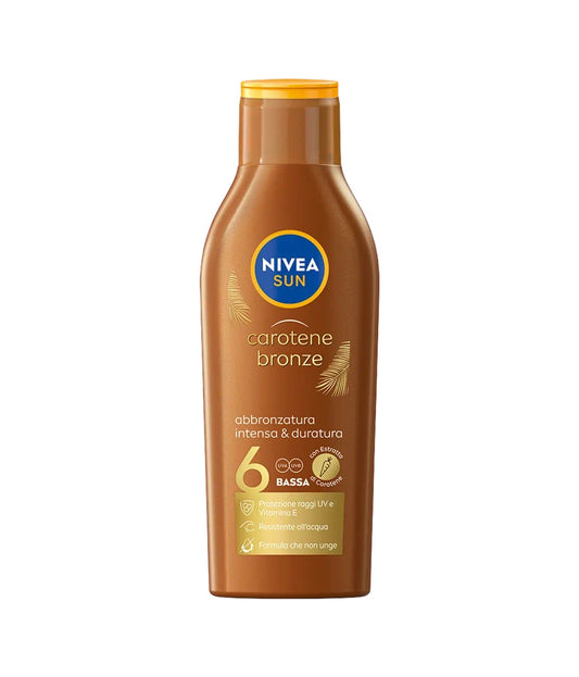 Nivea Sun Latte Solare Carotene Bronze SPF 6 Corpo 200ml