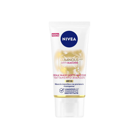 Nivea Cellular Luminous630 Crema Mani Anti-Macchie Trattamento Avanzato Anti-Età SPF15 50ml