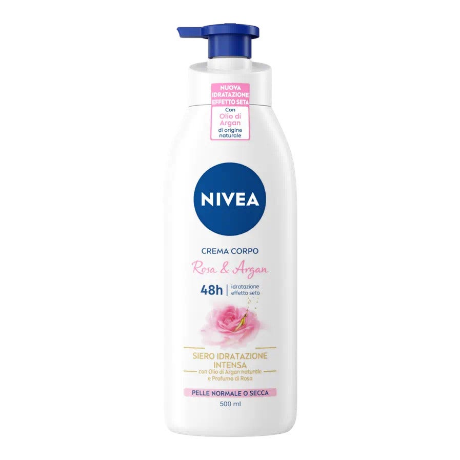 Nivea Body Crema Corpo Rosa E Olio Di Argan 500ml