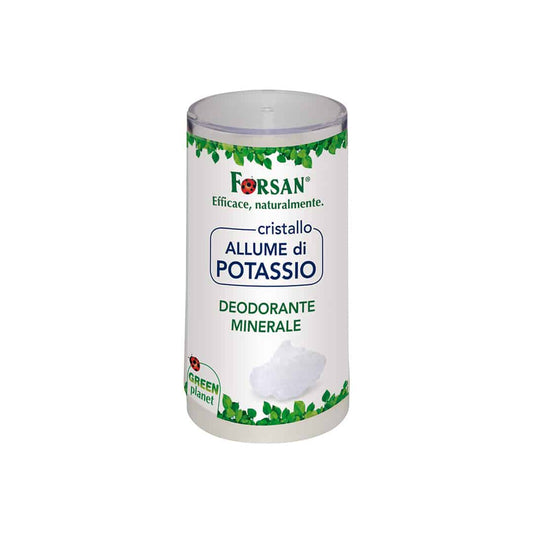 Forsan Cristallo Allume Di Potassio Deodorante Minerale Corpo 120g