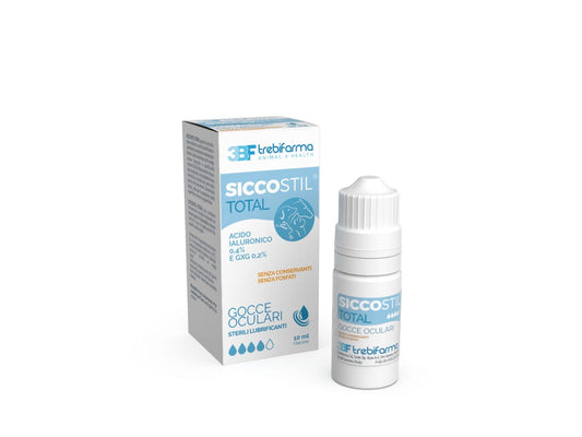 Trebifarma Siccostil Total Gocce Oculari Sterili Lubrificanti Per Animali 10ml