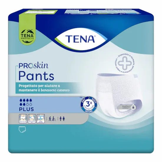 Tena Proskin Pants Plus Mutandine Assorbenti XS 14 Pezzi