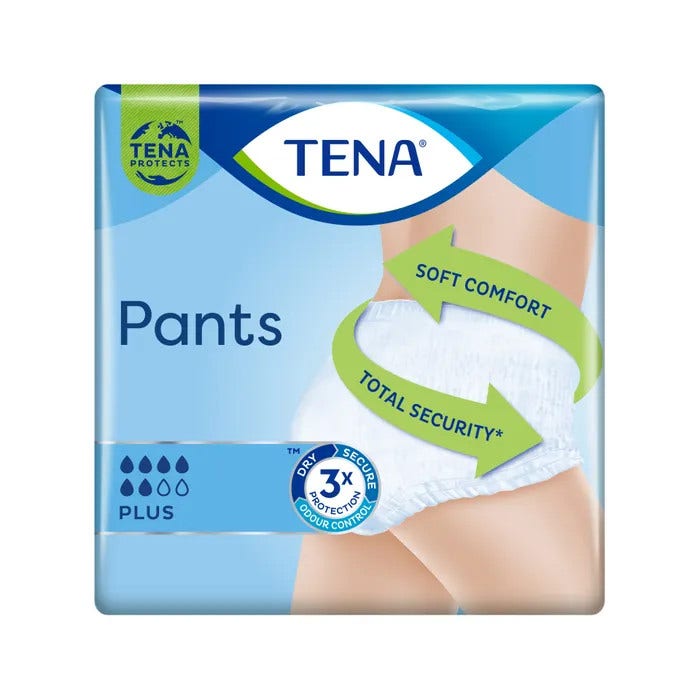 Tena Pants Plus Pannoloni Mutandine Assorbenti Taglia S 14 pezzi