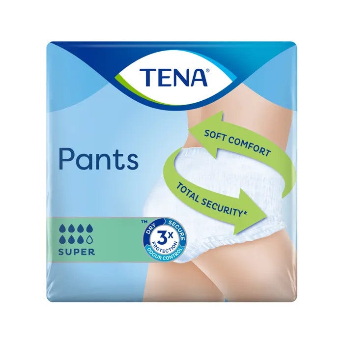 Tena Pants Super Pannoloni Mutandine Assorbenti Taglia L 10 Pezzi