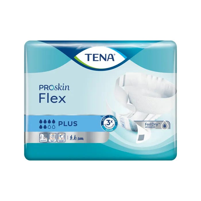 Tena Proskin Flex Plus Pannolone A Cintura Plus Medium 30 Pezzi