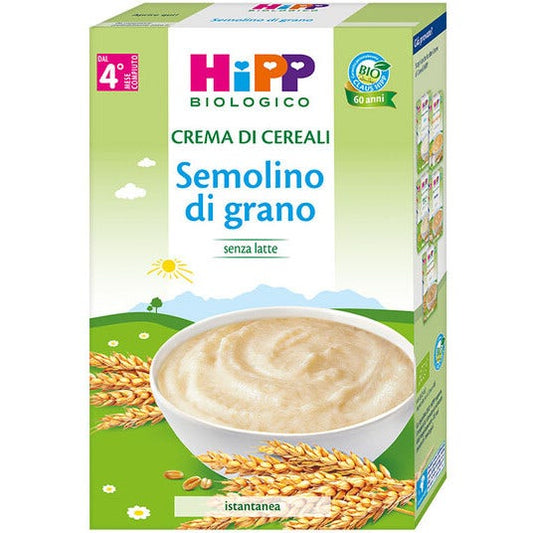 Hipp Bio Crema Di Cereali Semolino Di Grano 200g 4Mesi+