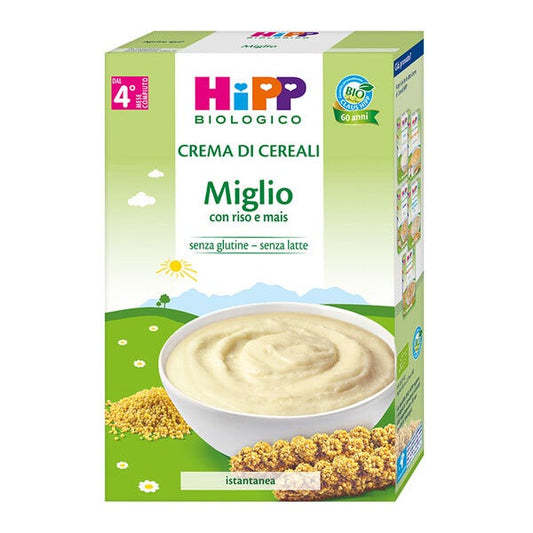 Hipp Bio Crema Di Miglio Con Riso E Mais Per Bambini 4 Mesi+ 200g