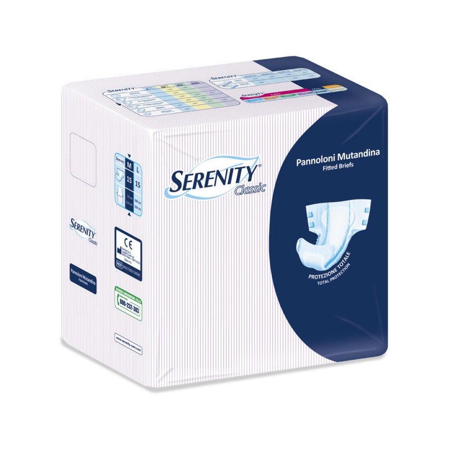 Serenity Classic Pannolone Mutandina Maxi Taglia XL 15 Pezzi