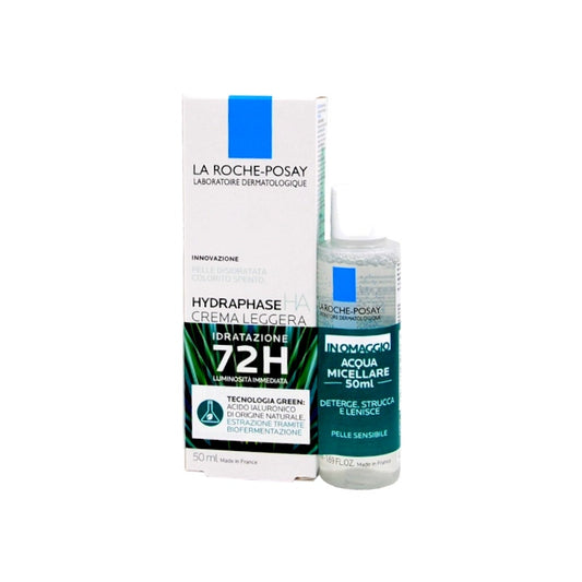 La Roche-Posay Hydraphase HA Crema Leggera 50ml + Acqua Micellare Ultra 50ml