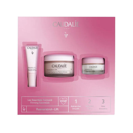 Caudalie Cofanetto Resveratrol-lift Crema 50ml + Crema Notte 15ml + Trattamento Occhi 5ml