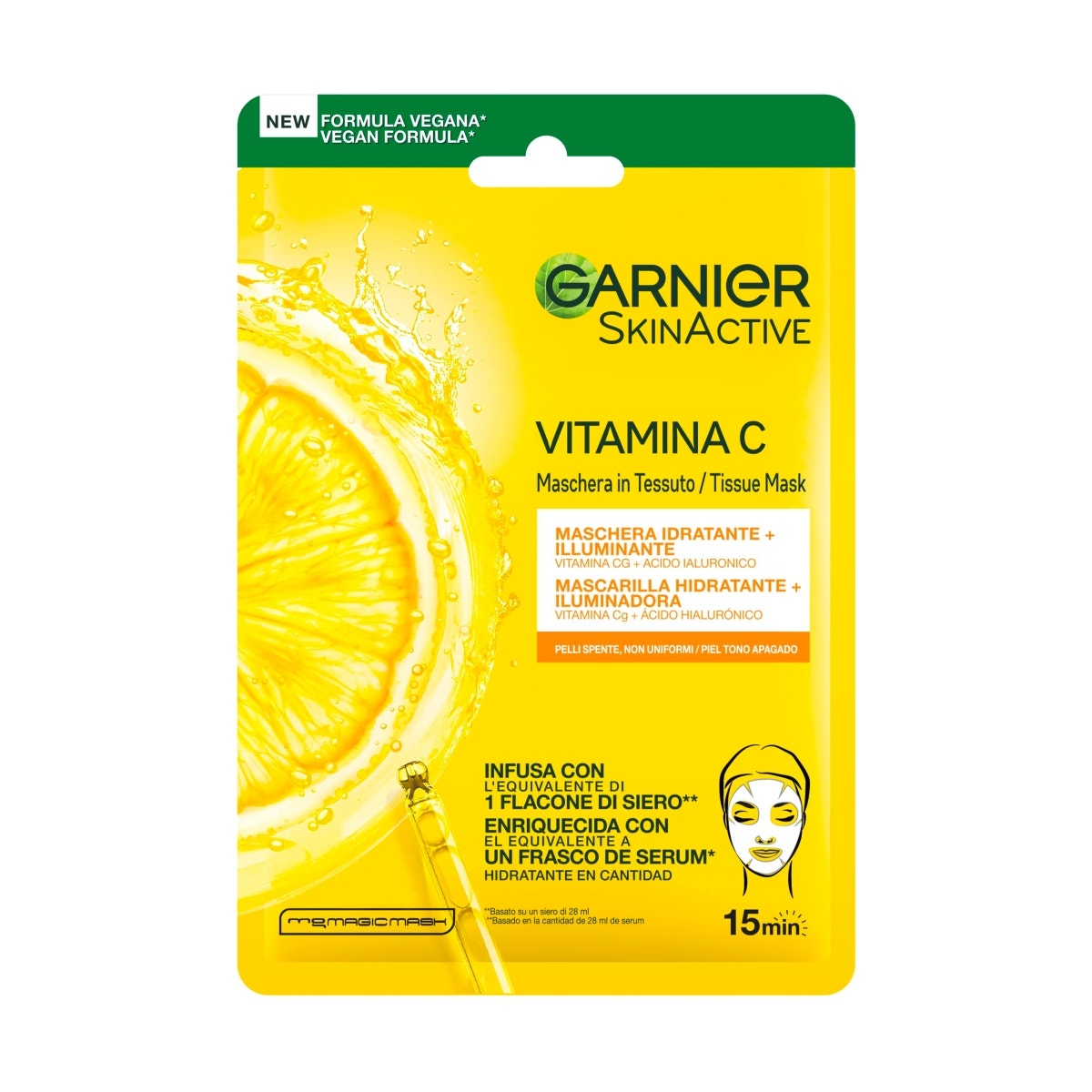 Garnier Maschera In Tessuto Vitamina C Viso 28g