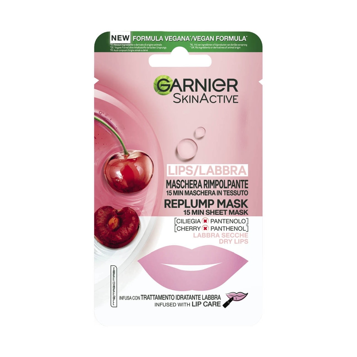 Garnier Maschera In Tessuto Rimpolpante Labbra 5g