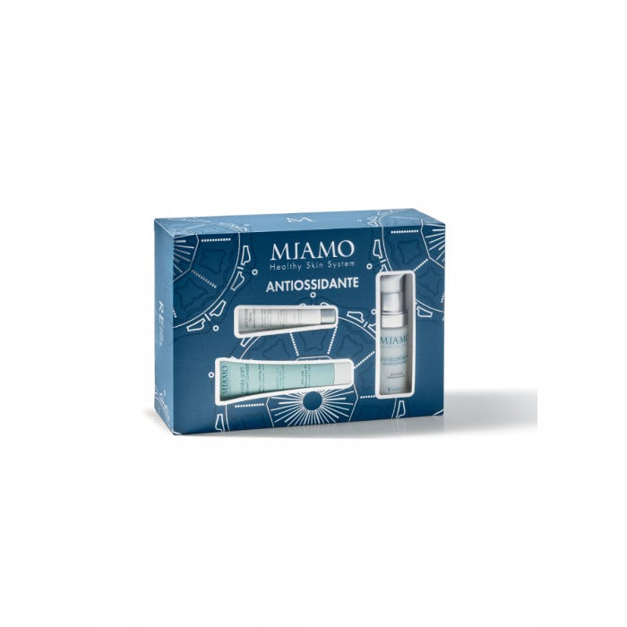 Miamo Cofanetto Antiossidante Siero 30ml + Detergente Viso 50ml + Crema Viso 10ml