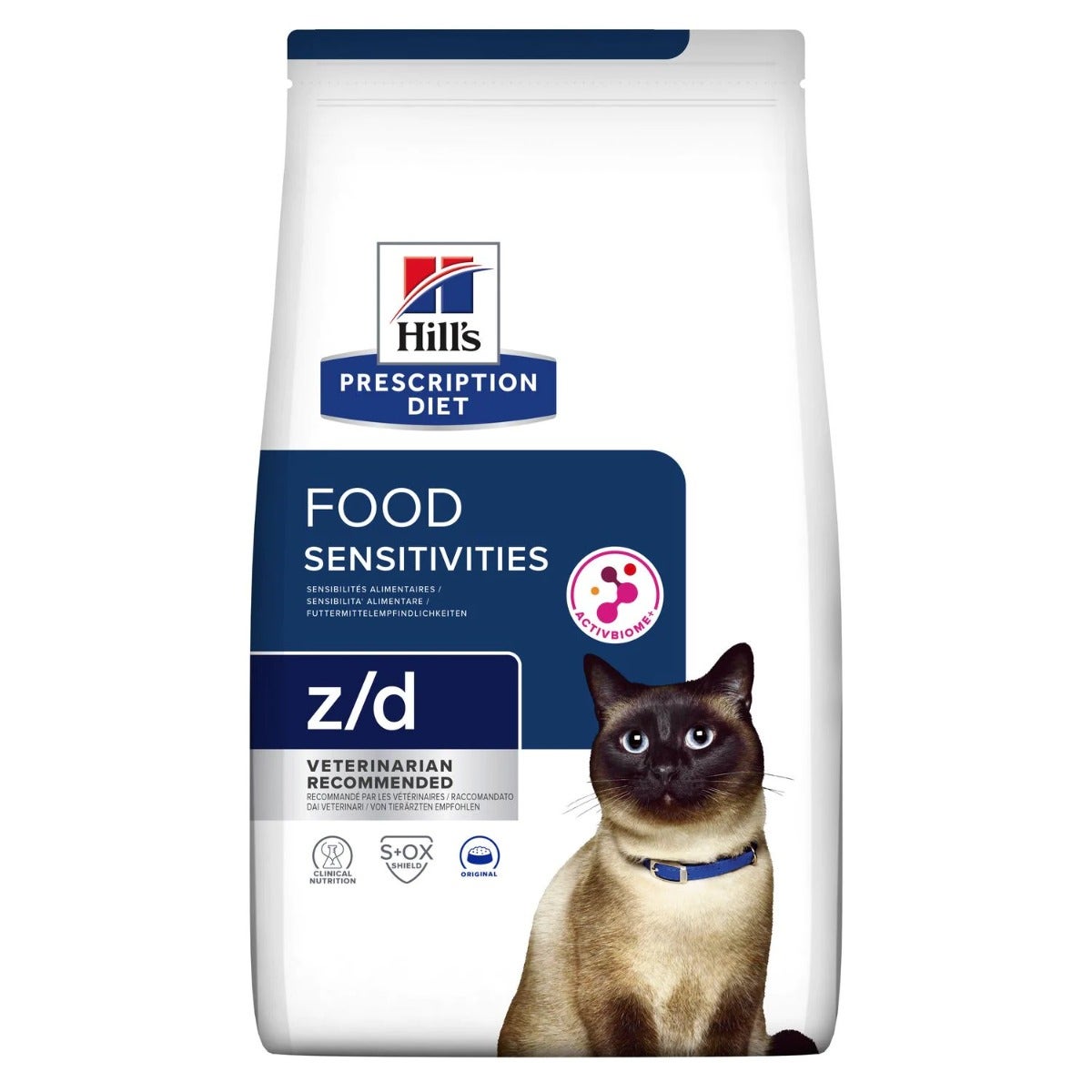 Hill's Prescription Diet Z/D Food Sensitivities Crocchette Per Gatti Sacco 1,5 Kg