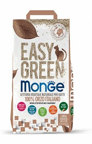 Monge Lettiera Easy Green 100% Orzo Italiano Per Gatti 10L