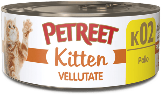 Petreet Vellutate Pollo Cibo Umido Gattino Barattolo 60g