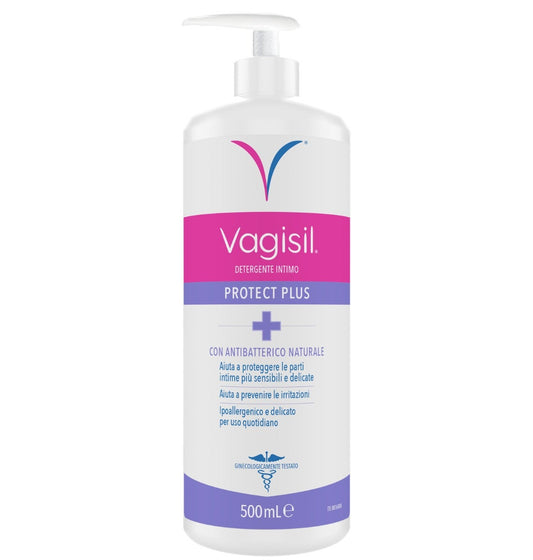 Vagisil Detergente Intimo Antibatterico Protect Plus Per l'Igiene Quotidiana Con Tea Tree Oil 500ml