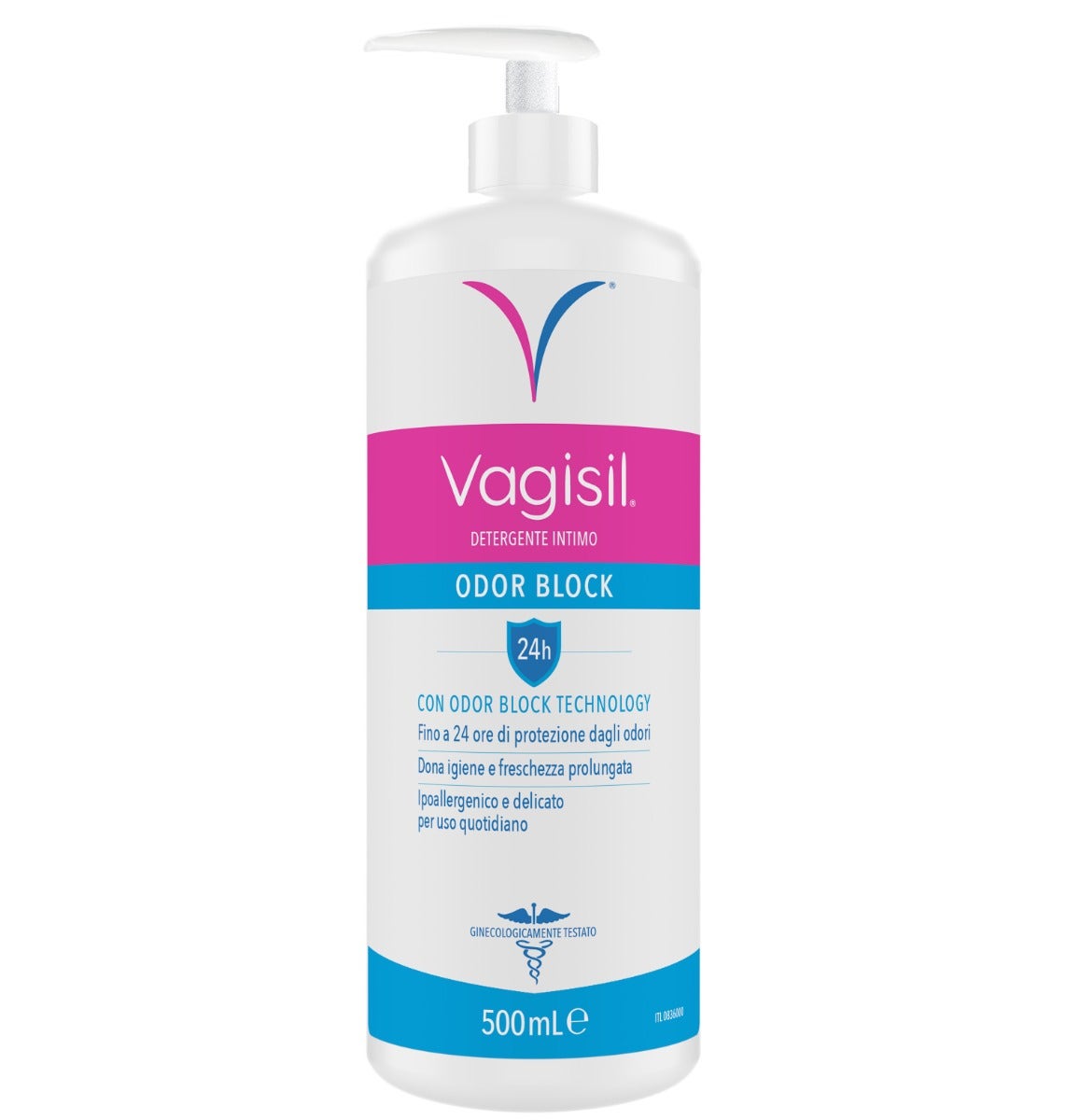 Vagisil Detergente Intimo Odor Block Per l'Igiene Quotidiana Rinfrescante Con Aloe Vera 500ml