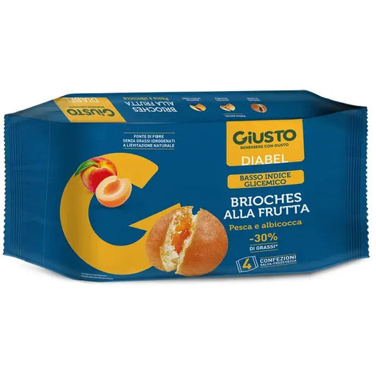 Giusto Diabel Brioche Pesca e Albicocca 4 pezzi