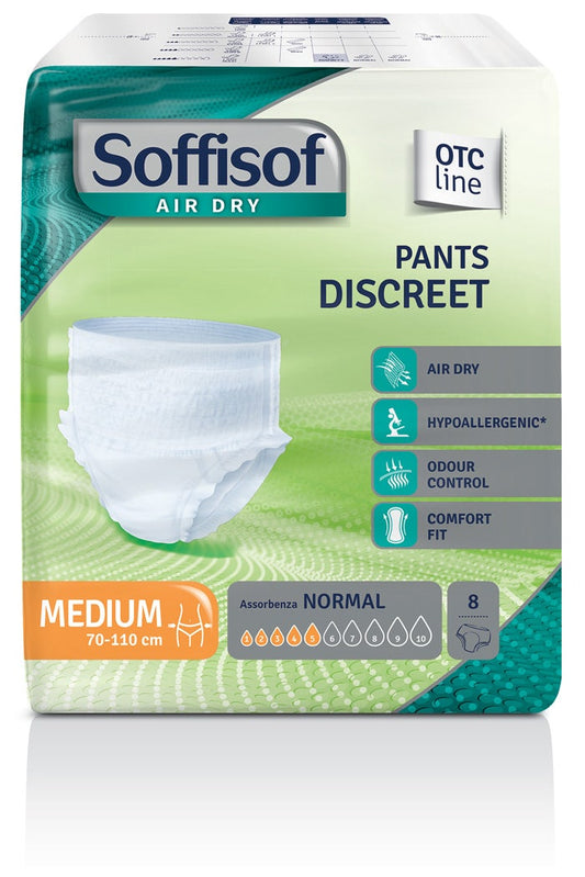 Soffisof Air Dry Pants Discreet Taglia Medium 8 Pezzi