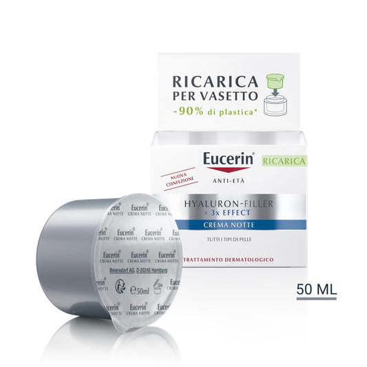 Eucerin Hyaluron Filler Notte Crema Viso Ricarica 50ml