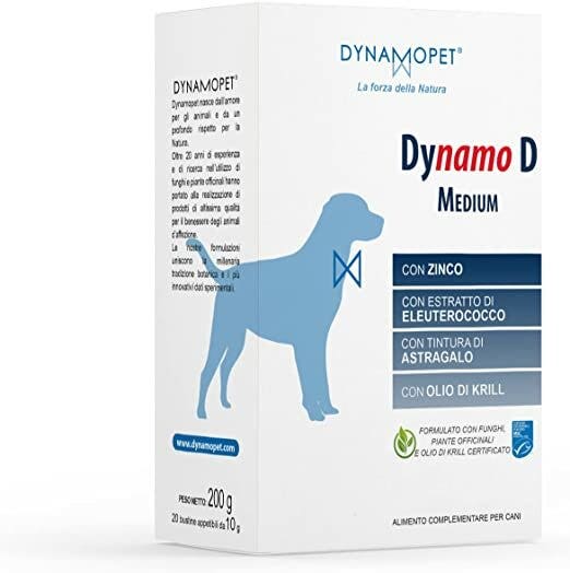 Dynamo D Medium Mangime Complementare Per Cani 20 Bustine