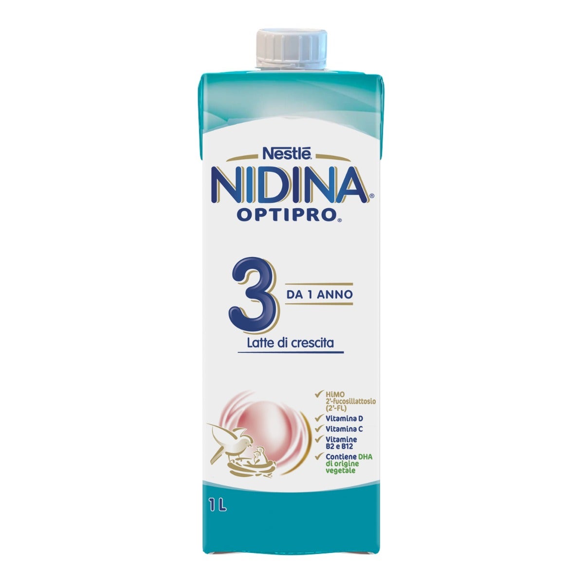 Nestlé Nidina Optipro 3 Latte Di Crescita Liquido Da 12 Mesi Brick 1 Litro