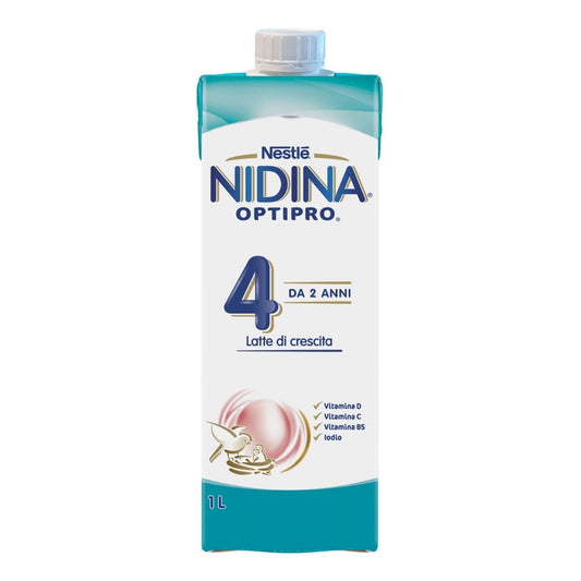 Nestlé Nidina Optipro 4 Latte Di Crescita Liquido Da 2 Anni Brick 1 Litro