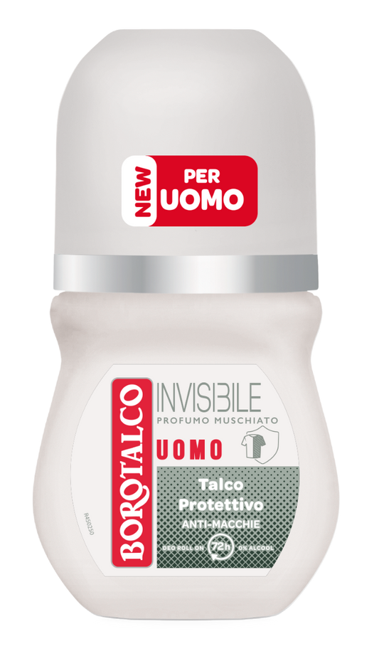 Borotalco Deodorante Uomo Roll-On Invisibile 50ml